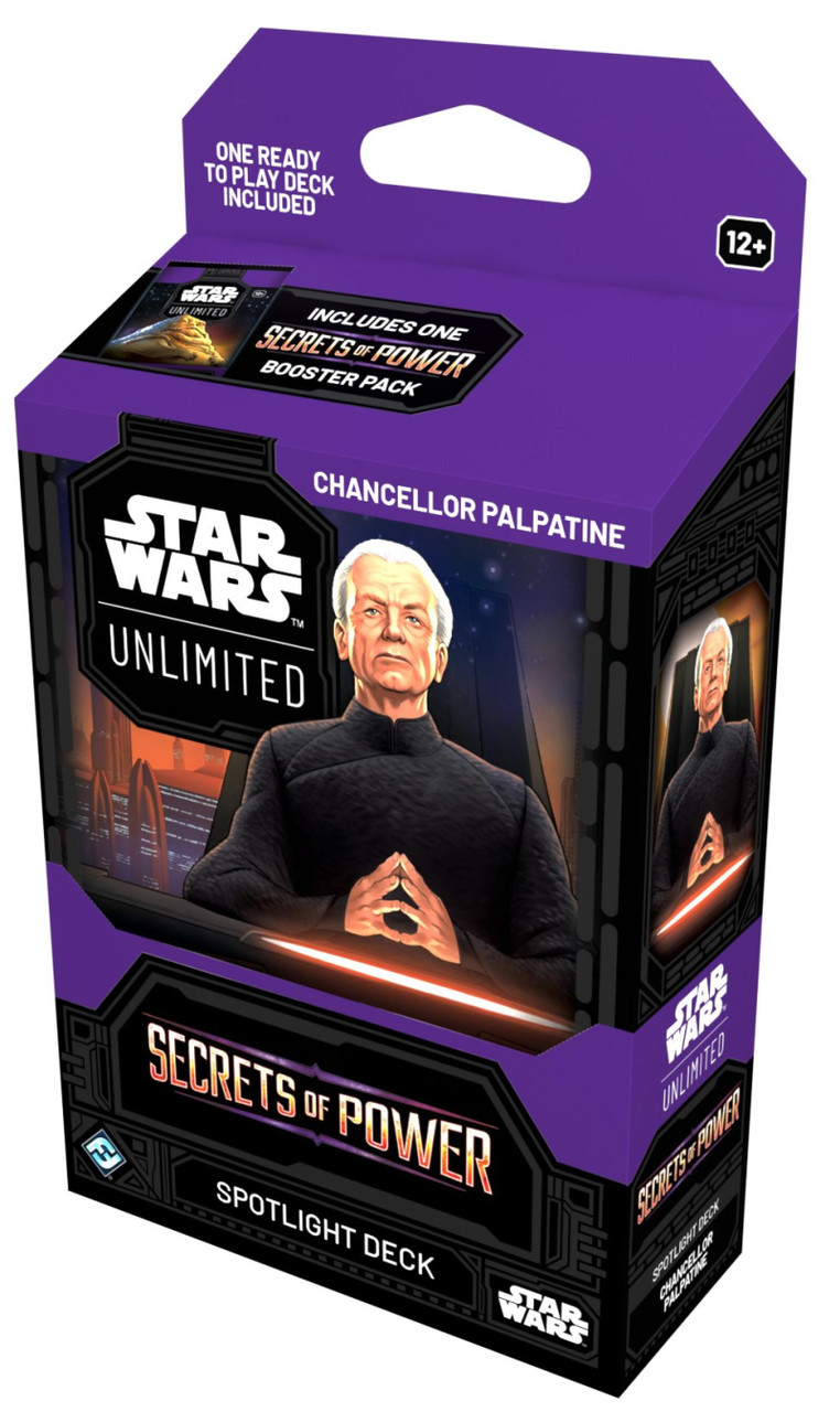 Star Wars Unlimited - Secrets of Power Spotlight Deck - Chancellor  Palpatine - Vagabond Games & Collectables
