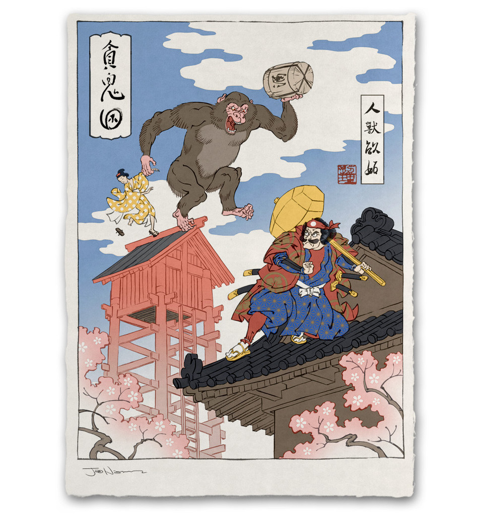 Ukiyo-e Heroes: Giclee Print by Jed Henry - Barrel and Hammer
