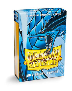 Dragon Shield Sleeves Japanese Size 60pk - Matte Sky Blue