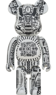 Medicom Toy Be@rbrick H.R. Giger White Chrome 1000% Medicom Toy Be@rbrick H.R. Giger White Chrome 1000%