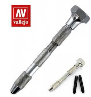 Vallejo Hobby Tools - Pin vice - double ended, swivel top