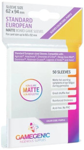 Gamegenic Matte Sleeves Standard European 50pk (62x94) Gamegenic Matte Sleeves Standard European 50pk (62x94)