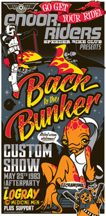 Star Wars Silk Screen Print - Back to the Bunker by Mark Daniels Star Wars Silk Screen Print - Back to the Bunker by Mark Daniels