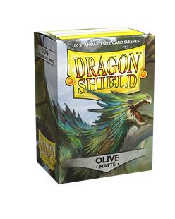 Dragon Shield Sleeves Standard Size 100pk - Matte Olive