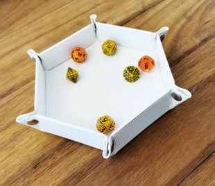LPG Hex Dice Tray 6" - White