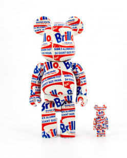 Medicom Toy Be@rbrick Andy Warhol Brillo 100% & 400% Set Medicom Toy Be@rbrick Andy Warhol Brillo 100% & 400% Set