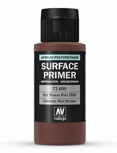 Vallejo Surface Primer - German Red Brown 60ml