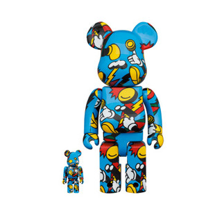 Medicom Toy Be@rbrick Jean Michel Basquiat #7 100% & 400