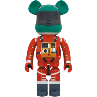 Medicom Toy Be@rbrick Space Suit Green Helmet & Orange Suit Ver. 1000%