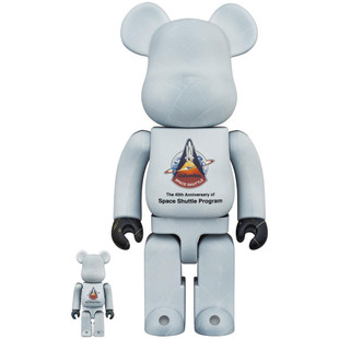 Medicom Toy Be@rbrick Space Shuttle 100% & 400% Set Medicom Toy Be@rbrick Space Shuttle 100% & 400% Set
