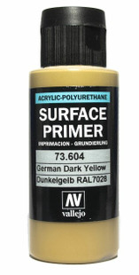 Vallejo Surface Primer - German Dark Yellow 60ml Vallejo Surface Primer - German Dark Yellow 60ml