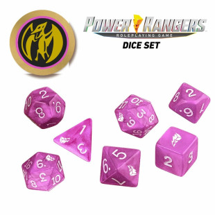 Power Rangers RPG Pink Dice Set Power Rangers RPG Pink Dice Set