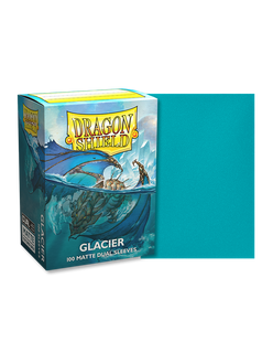 Dragon Shield Sleeves Standard Size 100pk - Matte DUAL Glacier Dragon Shield Sleeves Standard Size 100pk - Matte DUAL Glacier