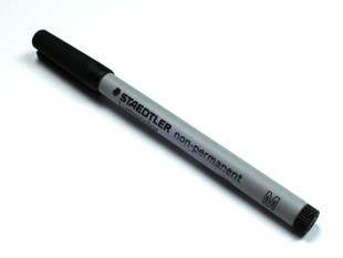 Staedtler Mat Marker Single Black Medium Tip
