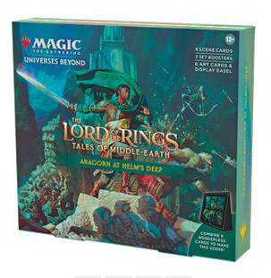 Magic the Gathering The Lord of the Rings: Tales of Middle-earth Scene Box - Aragorn at Helm's Deep Magic the Gathering The Lord of the Rings: Tales of Middle-earth Scene Box - Aragorn at Helm's Deep