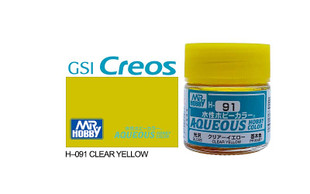 Mr Hobby Aqueous H091 Gloss Clear Yellow 10ml