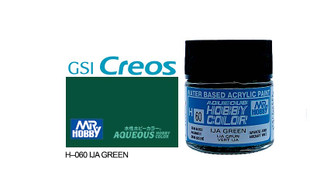 Mr Hobby Aqueous H060 Semi Gloss IJA Green 10ml