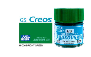 Mr Hobby Aqueous H026 Gloss Bright Green 10ml