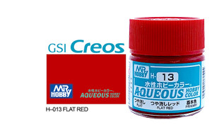 Mr Hobby Aqueous H013 Flat Red 10ml