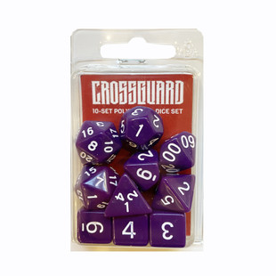 Crossguard Classic Opaque Polyhedral 10-Dice Set C05 - Purple Crossguard Classic Opaque Polyhedral 10-Dice Set C05 - Purple