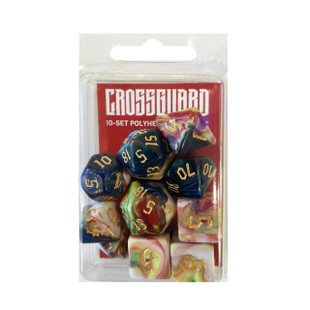 Crossguard Colour Mix Polyhedral 10-Dice Set VX01 - Mages Maelstrom