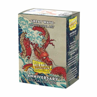 Dragon Shield Sleeves Standard Size 100pk - Great Wave Anniversary Special Edition Dual Matte Art