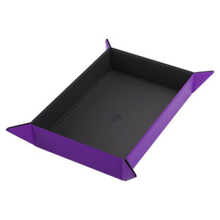 Gamegenic Magnetic Dice Tray Rectangular Black/Purple