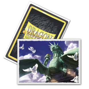Dragon Shield Sleeves Standard Size 100pk - Dragon of Liberty Matte Art Dragon Shield Sleeves Standard Size 100pk - Dragon of Liberty Matte Art