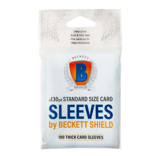 Beckett Shield Standard Size Collectible Thick Card Sleeve 100pc (130pt)