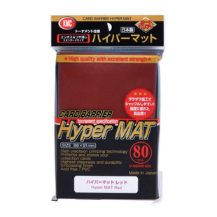 KMC Hyper MAT Standard Size Sleeves 80pk - Red