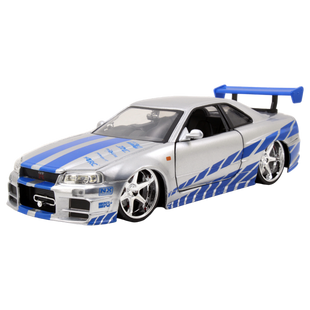 Jada: Fast and Furious - 1:24 2002 Nissan Skyline GTR R34 (Silver) Diecast Vehicle