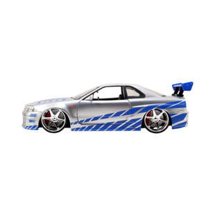 Jada: Fast and Furious - 1:24 2002 Nissan Skyline GTR R34 (Silver) Diecast Vehicle