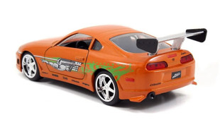 Jada Hollywood Ride: Fast and Furious - 1:32 1995 Toyota Supra (Orange) Diecast Vehicle Jada Hollywood Ride: Fast and Furious - 1:32 1995 Toyota Supra (Orange) Diecast Vehicle