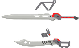 M.S.G Modeling Support Goods: Weapon Unit 54 - Customize Blade Set 02