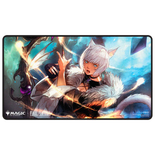Ultra Pro: Magic the Gathering -  Final Fantasy Black Stitched Playmat Premium - Y'shtola Rhul
