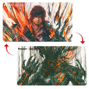 Ultra Pro: Magic the Gathering - Final Fantasy Double Sided Playmat Premium - Clive Rosfield/Ifrit
