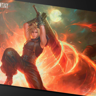 Ultra Pro:  Magic the Gathering - Final Fantasy Playmat Commander - Cloud Strife