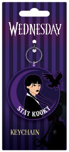 Wednesday - Stay Kooky - PVC Keyring