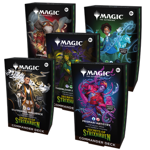 Magic the Gathering Secrets of Strixhaven Commander - Set of 5