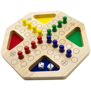 Gameland Deluxe Wooden Ludo 30cm