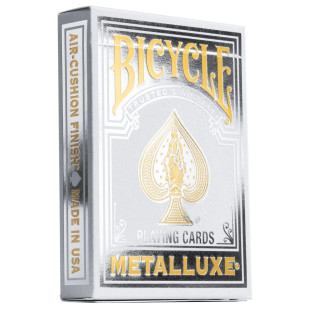 Bicyucle Metalluxe Silver Playing Cards