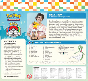 Pokemon TCG 2025 World Championships Deck - Riley Mckay