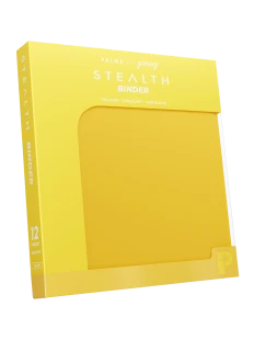 Palms Off STEALTH 12 Pocket Zip Binder - Yellow
