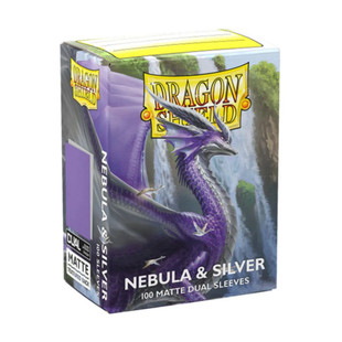 Dragon Shield Standard Sleeves 100pc Matte Dual Nebula & Silver