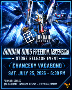 Gundam Card Game GD05 Release Event Saturday, 25th July - 6:30PM (CHANCERY)