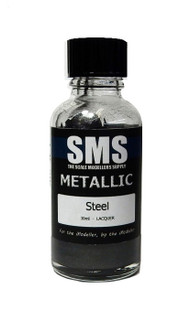SMS Premium Metallic Lacquer 30ml - Steel SMS Premium Metallic Lacquer 30ml - Steel