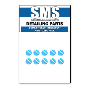 SMS Dome Stickers 4mm - Colour Shifting