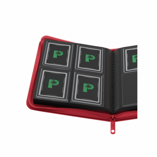 Palms Off Collector's Series 4pkt Top Loader Zip Binder - Red