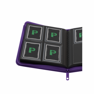 Palms Off Collector's Series 4pkt Top Loader Zip Binder - Purple