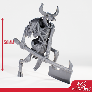 YKS Miniatures - Minotaur - Skeleton (L)